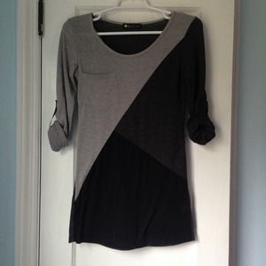 🚫BUNDLED🚫Colorblock Roll Sleeve Sweater