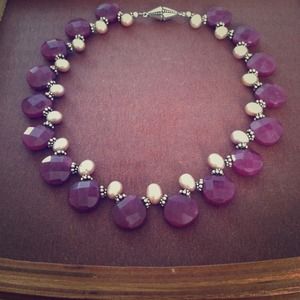 Jade and Pearl Necklace