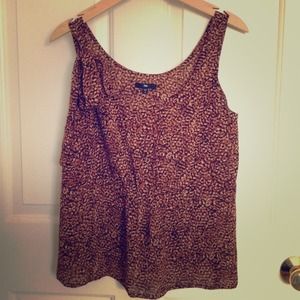 NWOT GAP Brown Print Tank