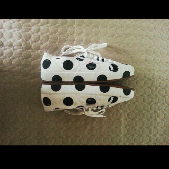 SOLD 》 SUPERGA Dot Sneakers (Keds canvas style) - Picture 2 of 4
