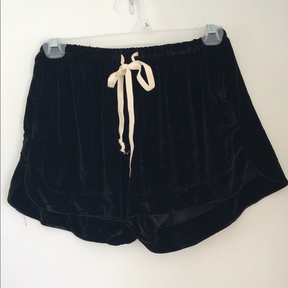 S O L D ❤️ Black Velvet Brandy Melville shorts