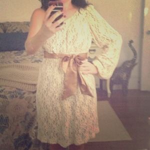 Judith March Lace one shoulder dress!