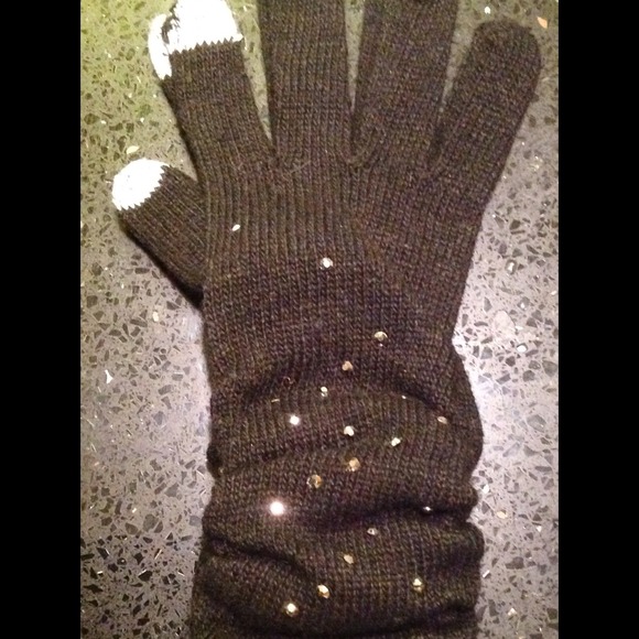 Smart Touch Knitted Rouched Gloves - Picture 2 of 4