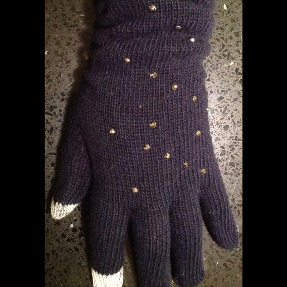 Smart Touch Knitted Rouched Gloves - Picture 4 of 4