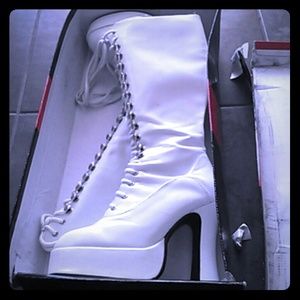 Go-Go Ellie  knee high 5" Boots with zipper