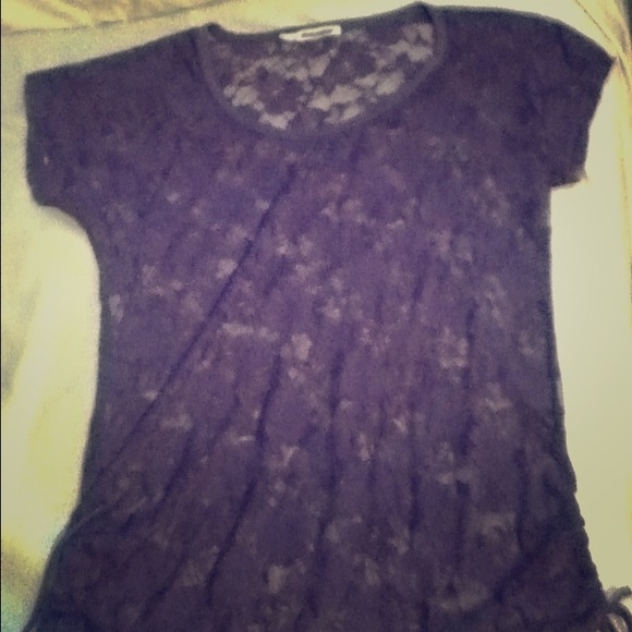 Purple lace shirt