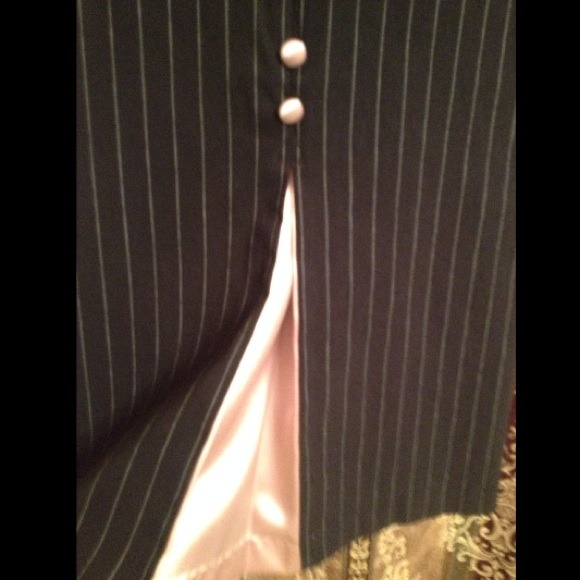 Pink & Black pin stripped pinup sailor dress - Picture 2 of 4