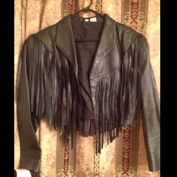 Leather Fringe Jacket