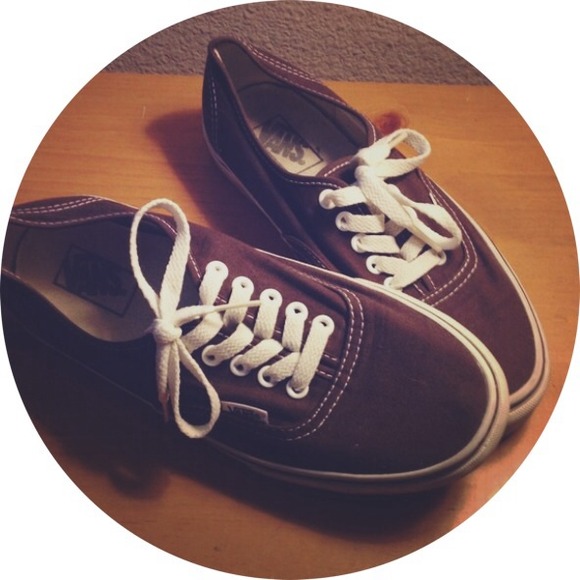 Brown authentic Vans