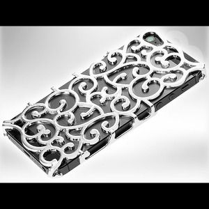 Luxury chrome silver iphone 5 case NEW