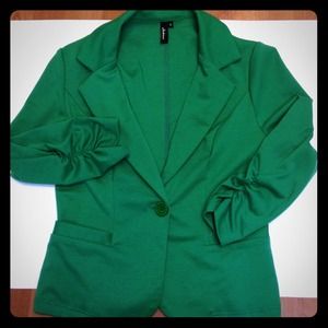 Green blazer S