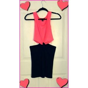 Forever 21 Color Block Dress in Pink & Black