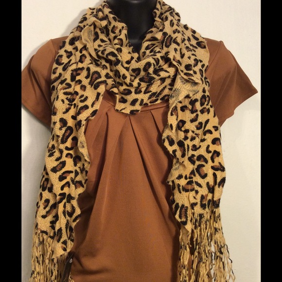 Leopard print scarf - NEW - Picture 1 of 1