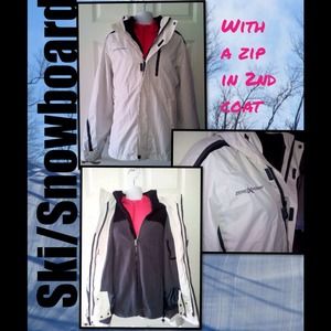 SKI/SNOWBOARD 2 in 1 - NWOT/ LINER IS ANOTHER COAT