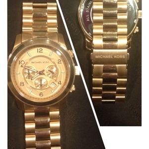 Men Michael Kors Rose Gold Watch