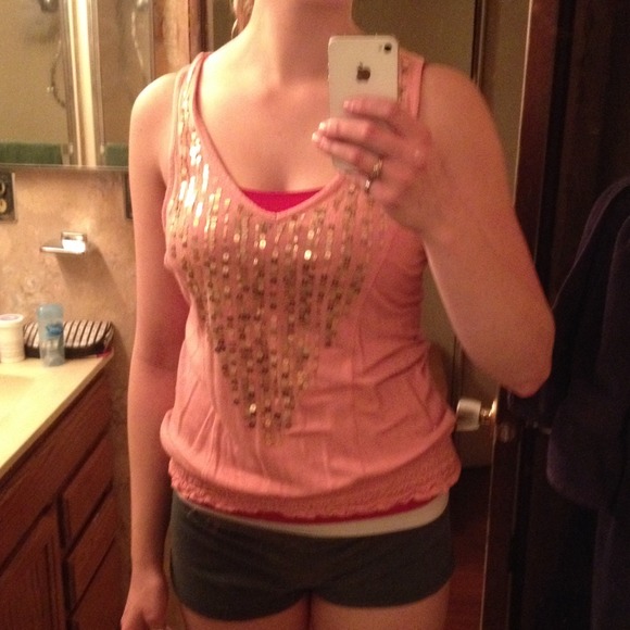 Sequined Tank Top