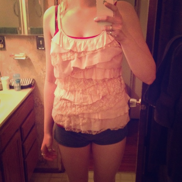 Ruffled Lace Top