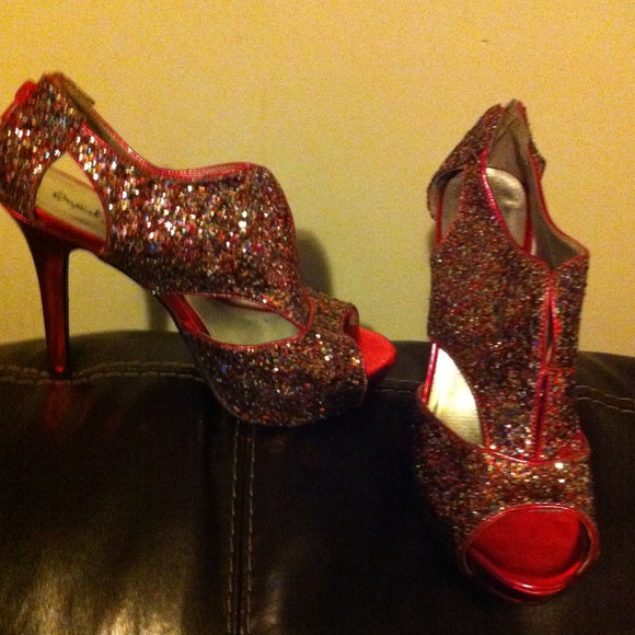 Qupid sparkly shoes
