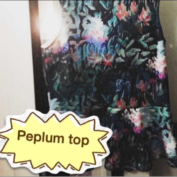 Floral Peplum Top
