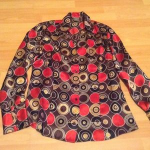 Top Ann Taylor nice color 100%silk