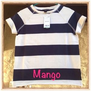 {Mango} Chunky Stripes Top