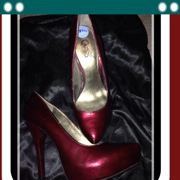 Carlos Santana Ruby Red heels sooo sweet👠👠👠