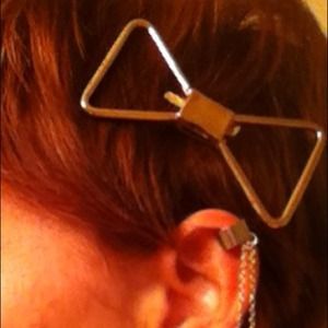 Metal hair bow clip