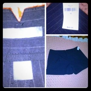 Nice Dressy Pinstripe Cuffed Shorts