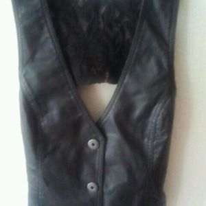 Leather vest BUCKLE BRAND