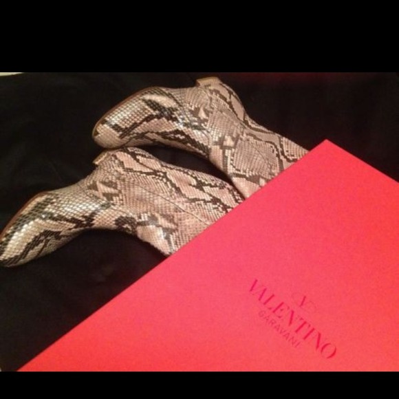 Host Pick 2X REDUCED Valentino snakeskin boots! - Picture 2 of 4
