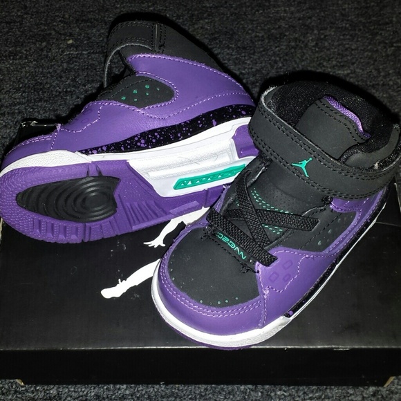 Purple & Black Toddler Jordan's LIKE NEW