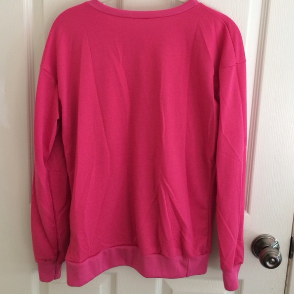 🚫SOLD🚫 Pink feline long sleeve pullover!💕🐱 - Picture 3 of 3