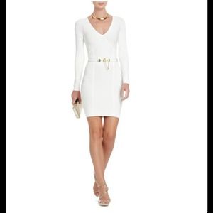 Bcbg white long sleeved bondage dress!!!!