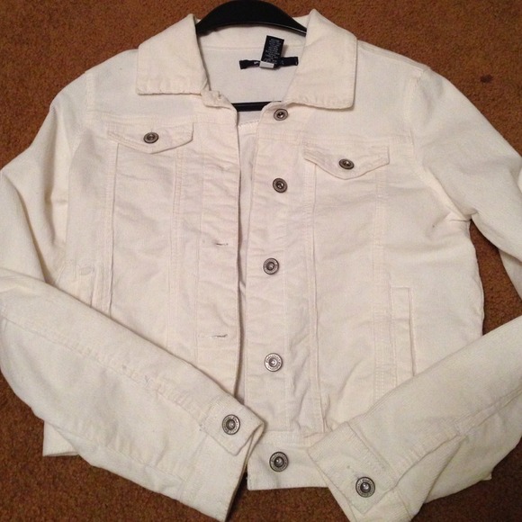 White corduroy jacket size medium