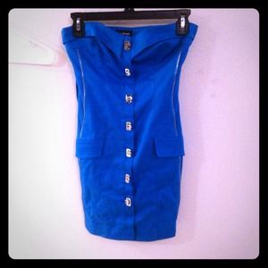 Bebe blue dress