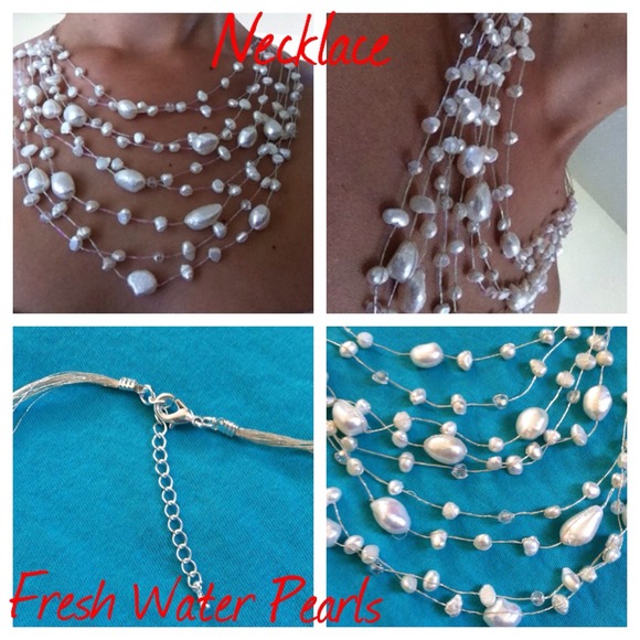 Bundle  Set of Three Fresh Water Pearls Jewelry