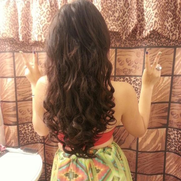 18inch clip in weave hair extensions