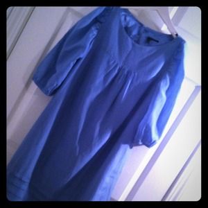 SOLD - NWOT Slate blue 3/4 sleeve shift dress