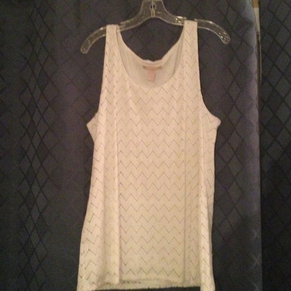 Banana Republic lace overlay top