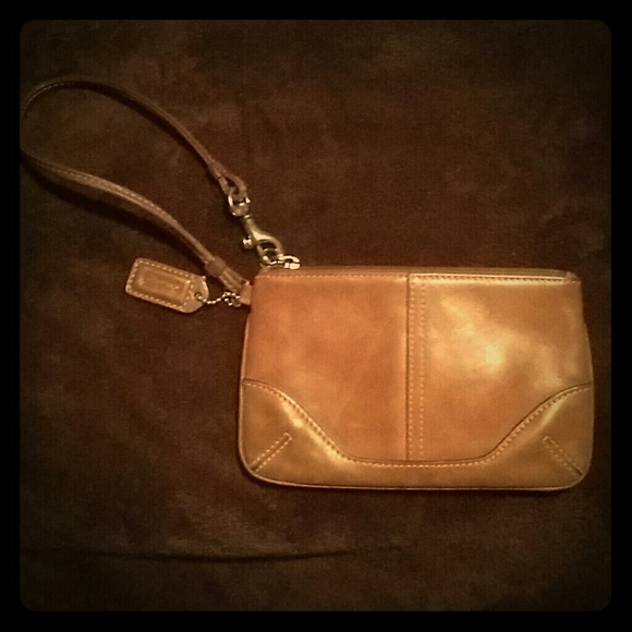 Coach Leather Wristlet