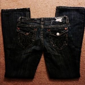 Mek denim distress jean bootcut