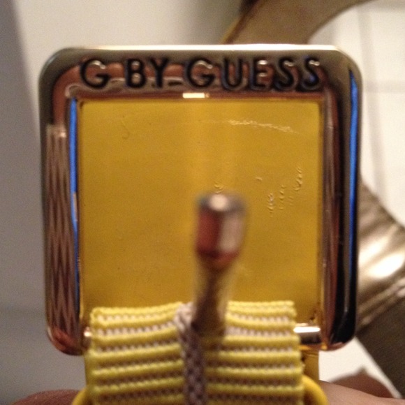 Yellow and grey g by guess heels - Picture 3 of 3