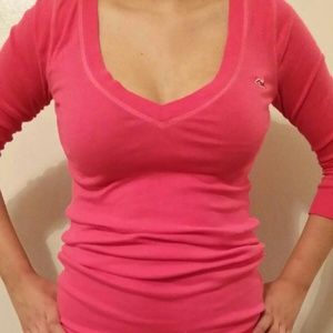 Pink V Neck
