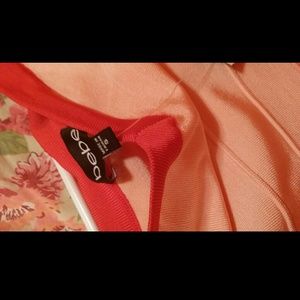 Strapless bebe mini dress