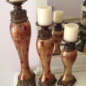 3 candle holders