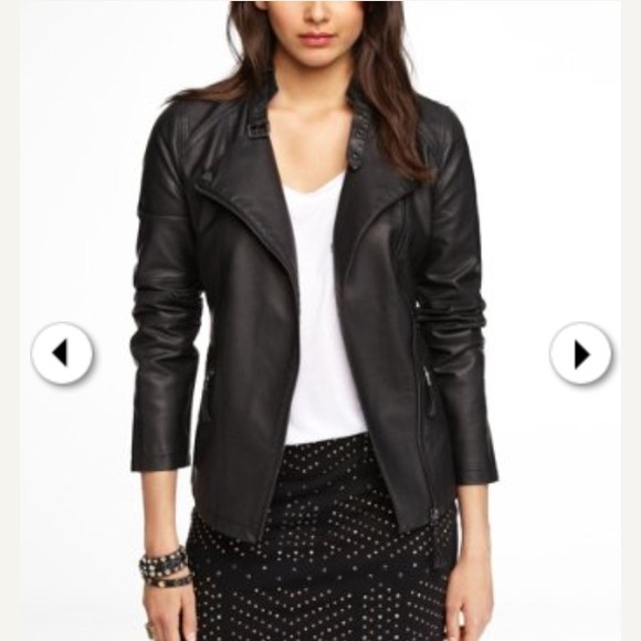 LEATHER BUCKLED MOTO JACKET