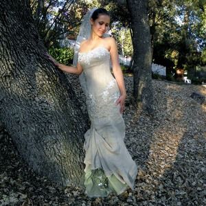 Organic custom made couture Wedding dress