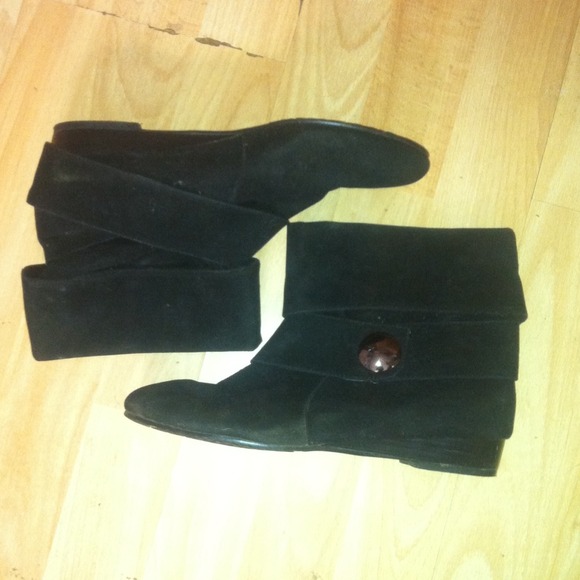 Black Suede ankle booties