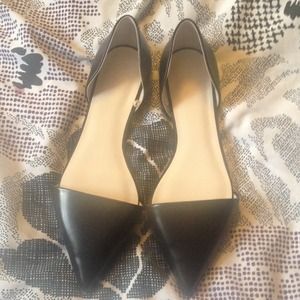 Zara black pointed flats