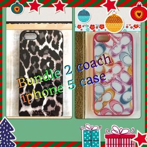 ⛄️Bundle 2 coach iphone 5 case⛄️